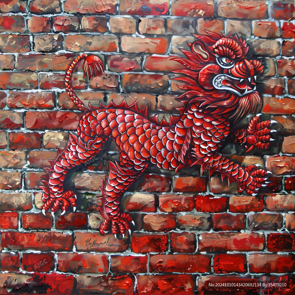 3d红砖壁画