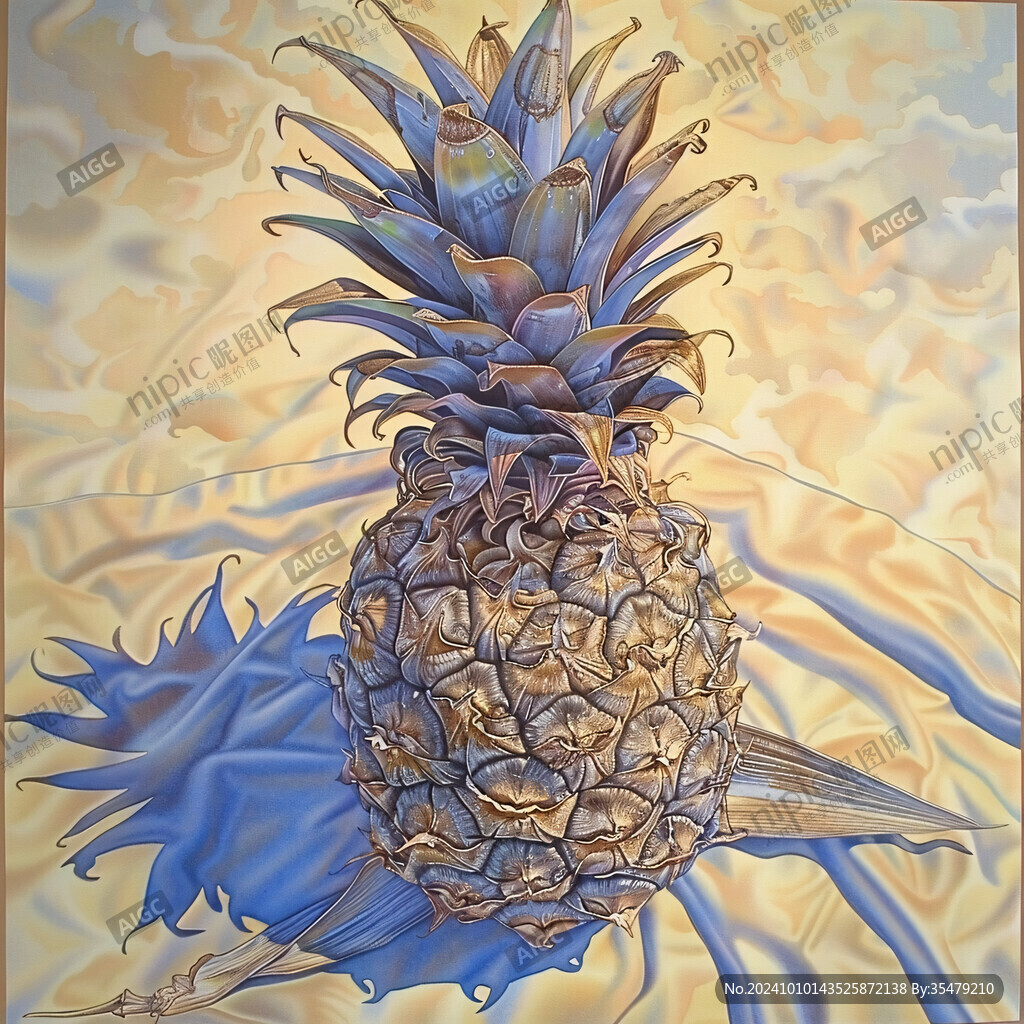 菠萝装饰画