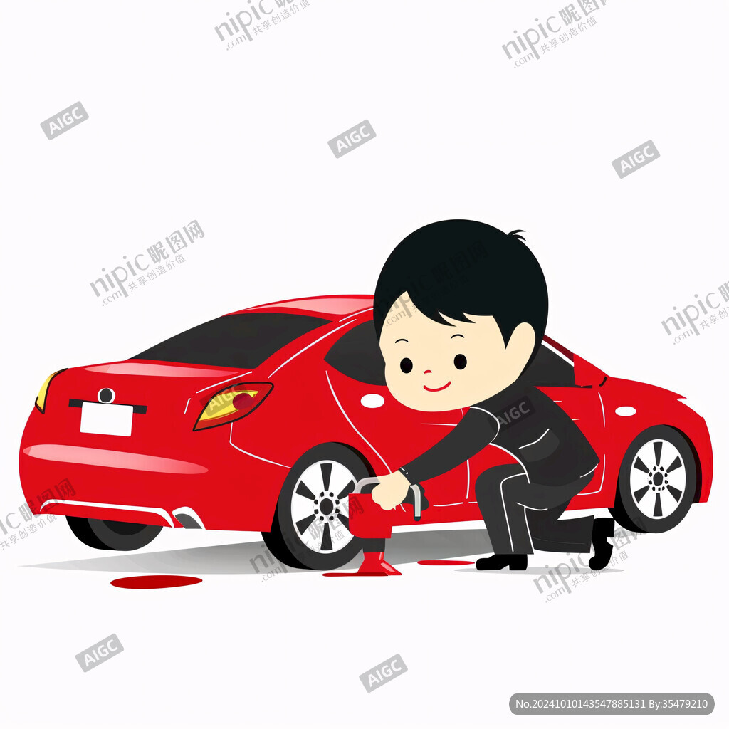 汽车维修卡通形象