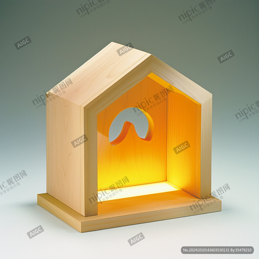 小房子造型地灯