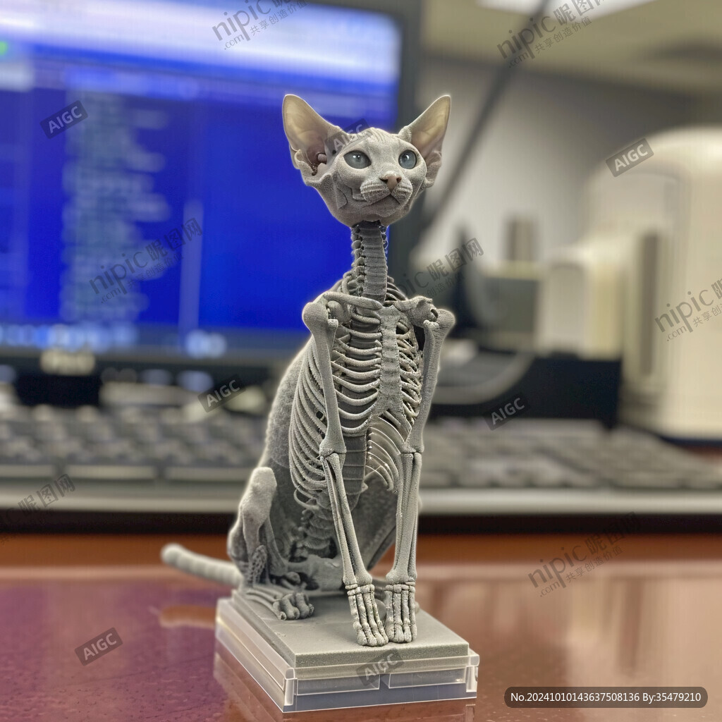 猫咪骨骼标本