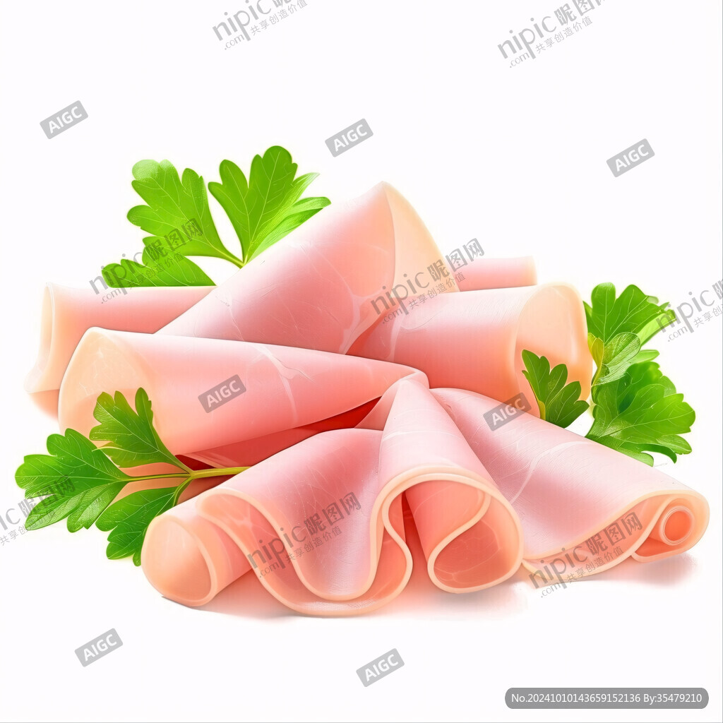 火腿切片素材