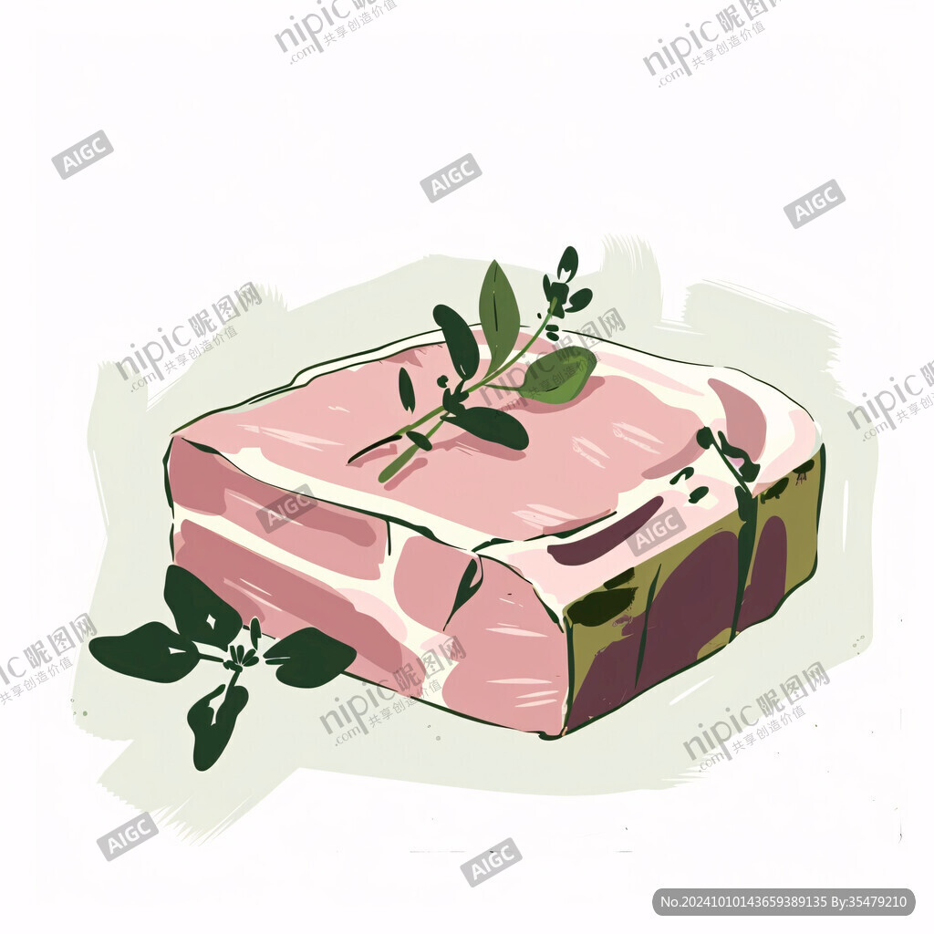 牛肉礼盒插画