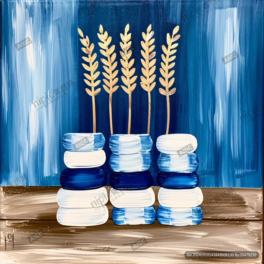 小麦包装插画