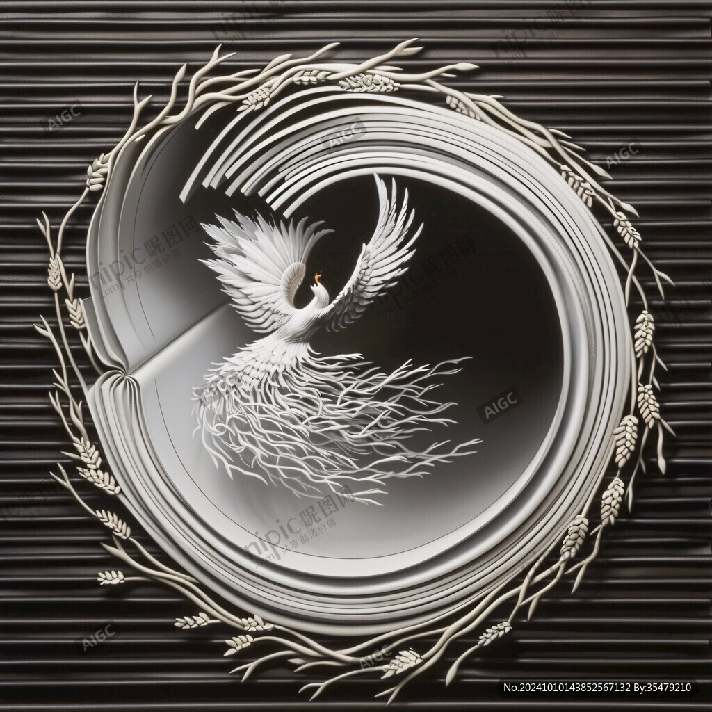 高端金线仙鹤装饰画