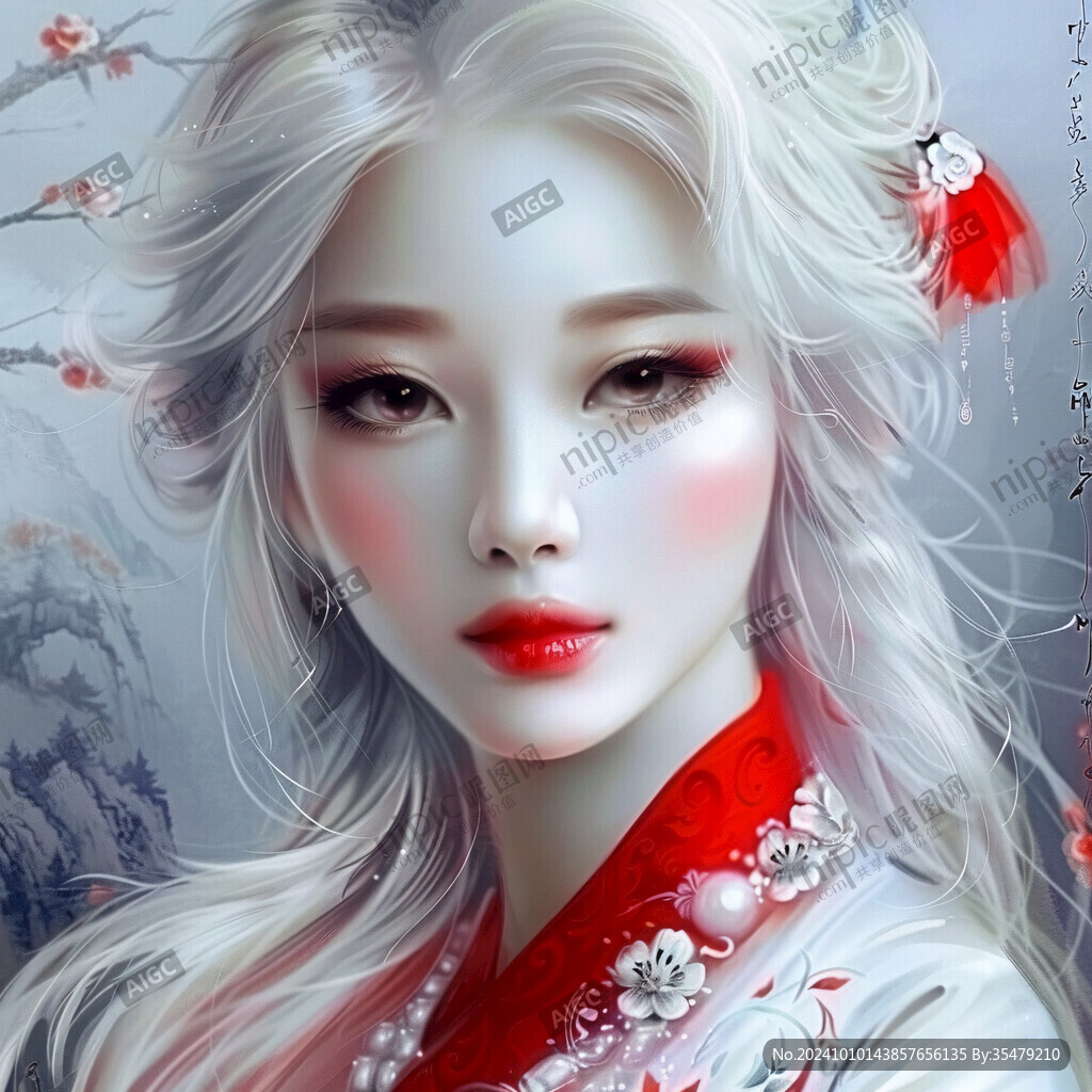 手绘日韩风美女