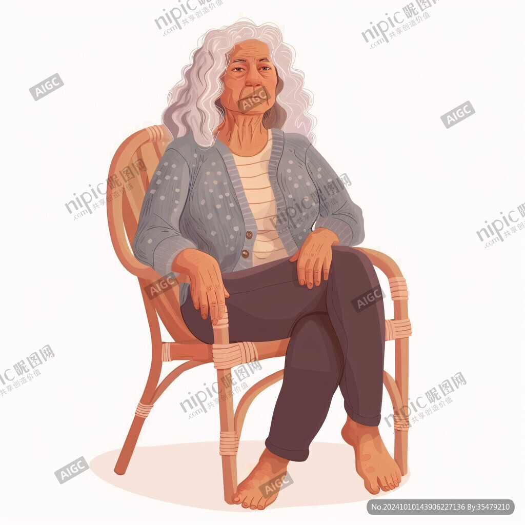 老奶奶插画
