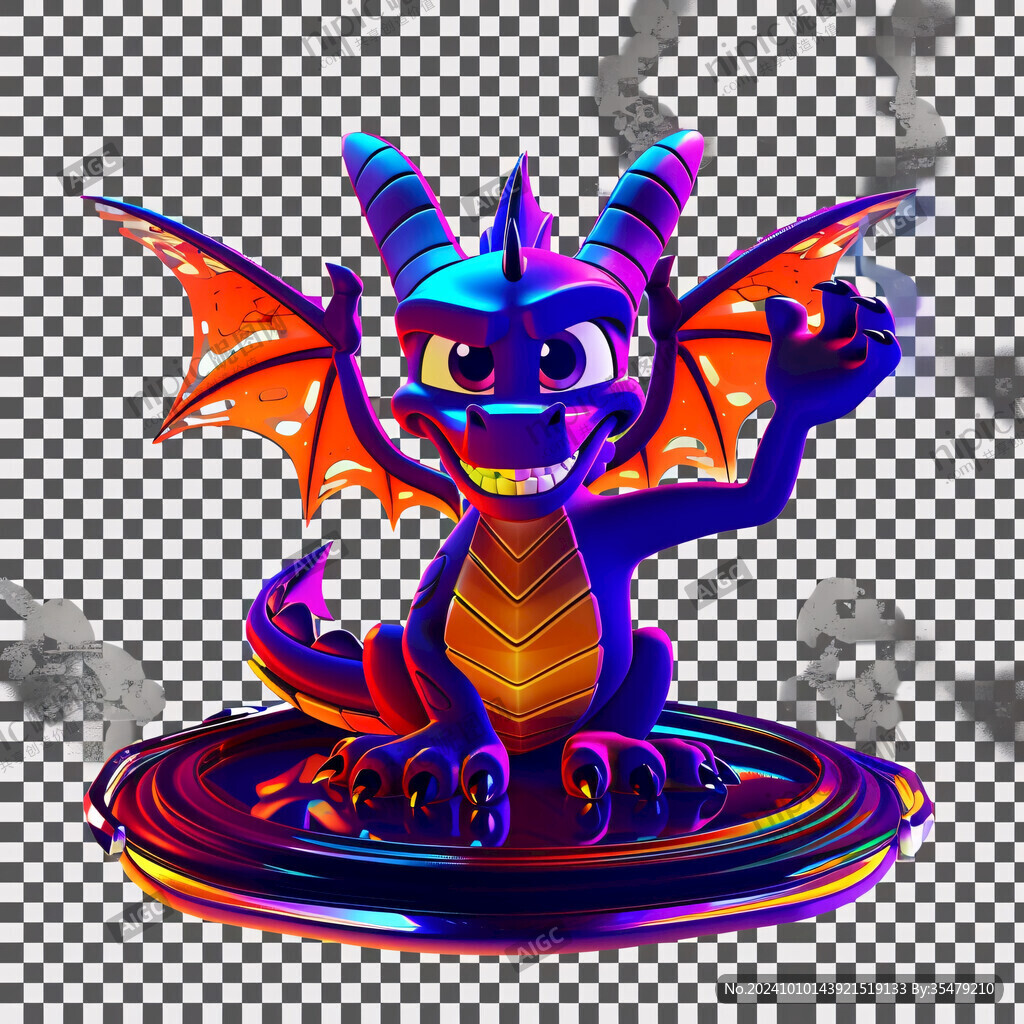 q版龙卡通龙造型