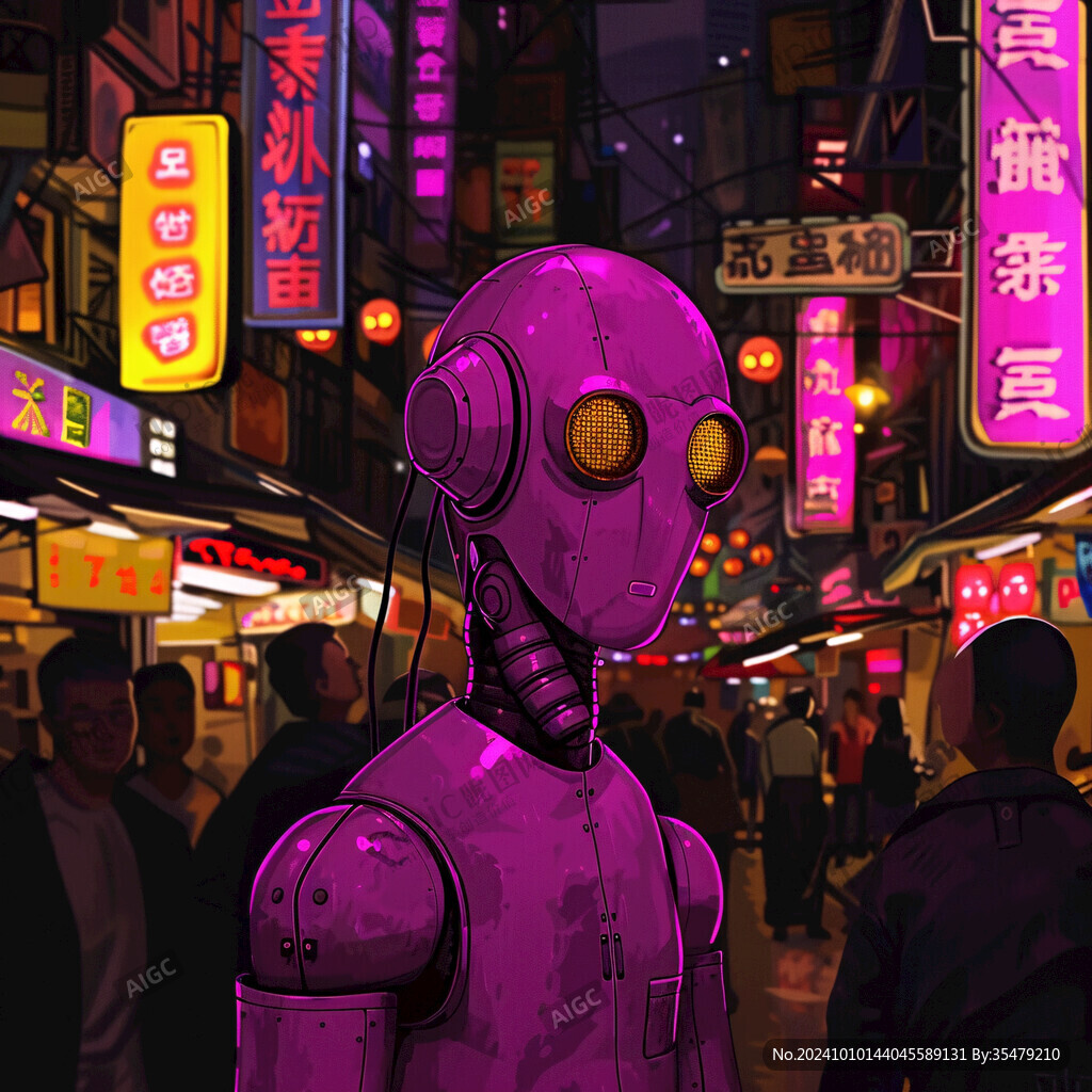 赛博朋克装饰画