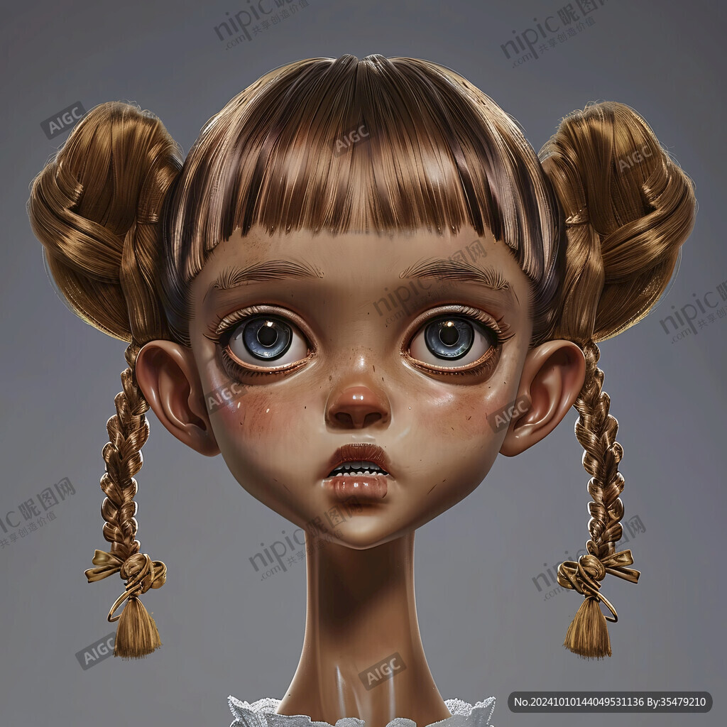 3d卡通女孩