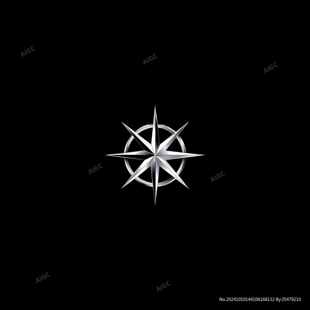掌舵标志船舵logo