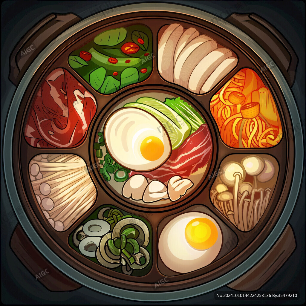速热火锅插画