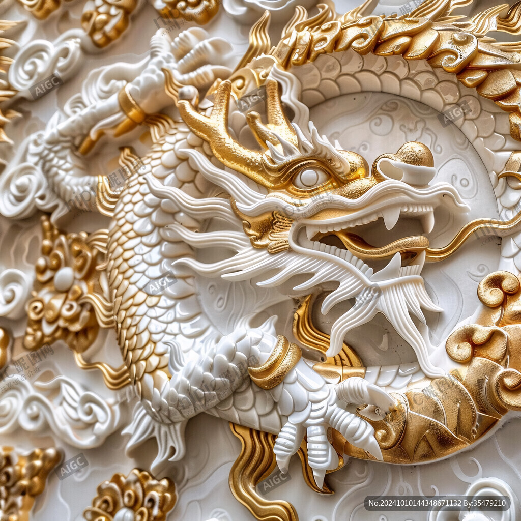 金龙立体画