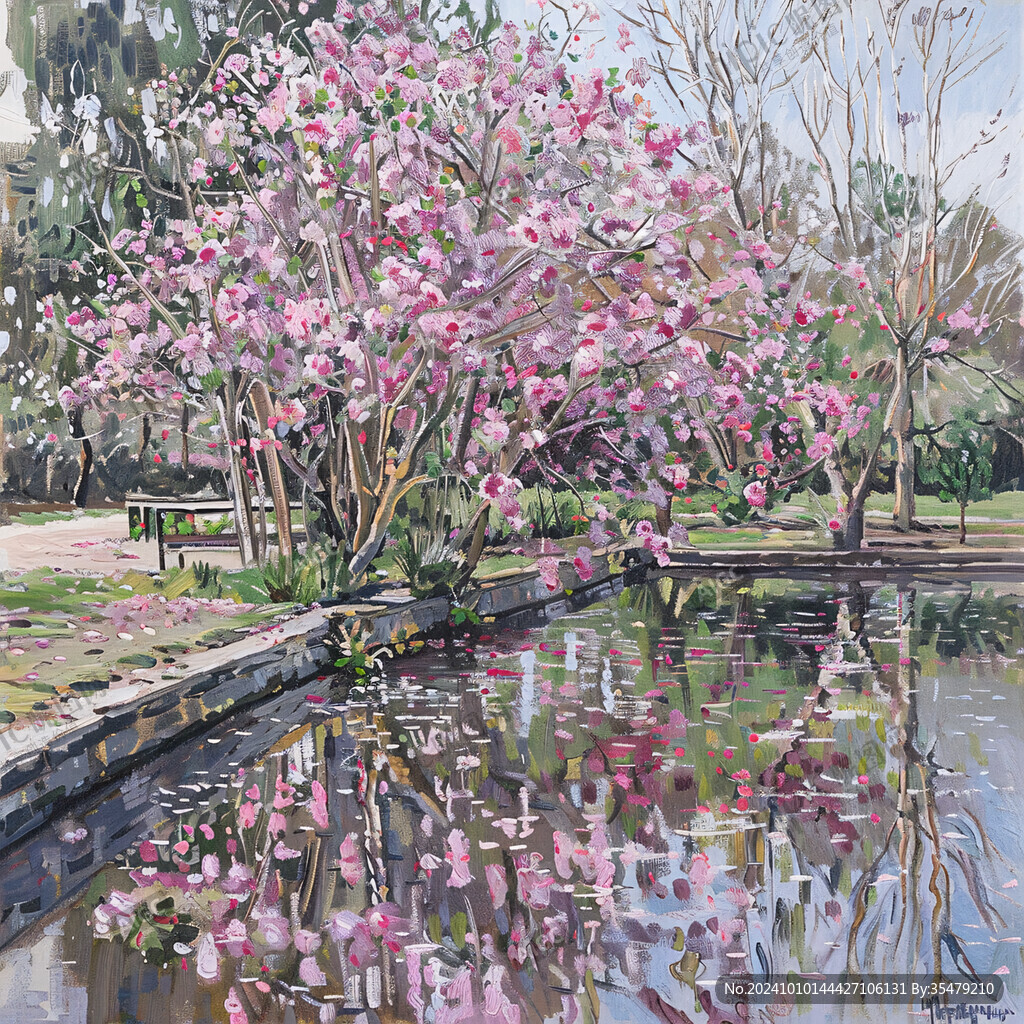 广西大学水彩彩绘插画