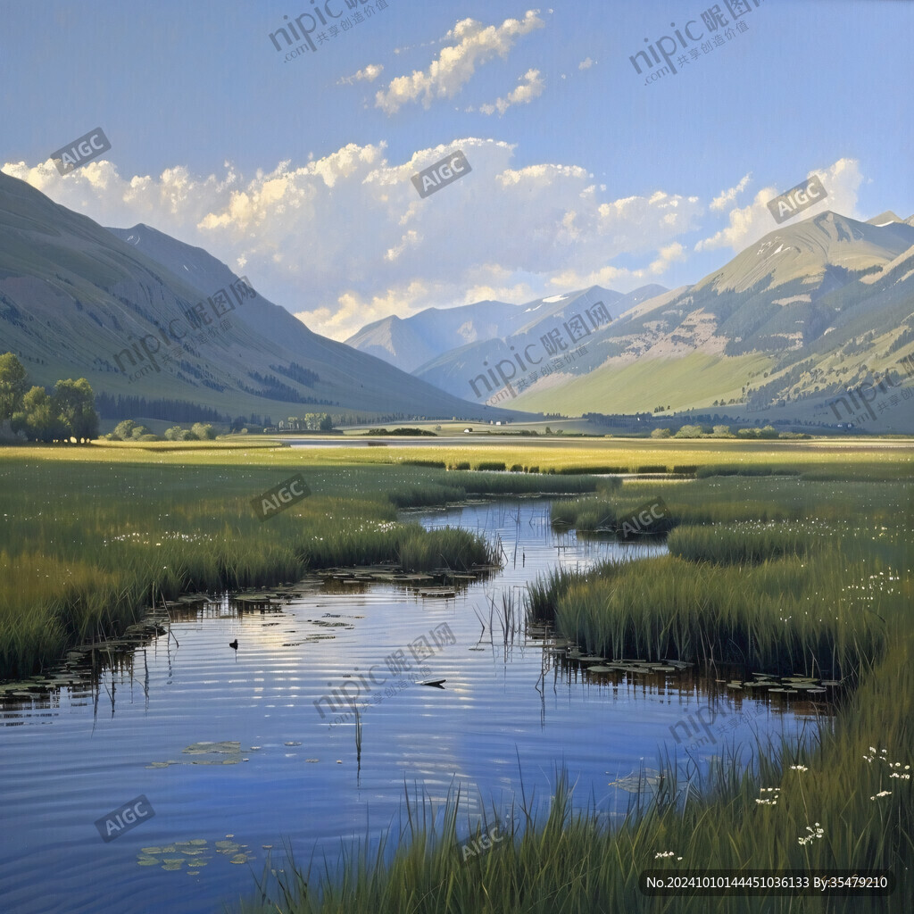 草原沼泽河流