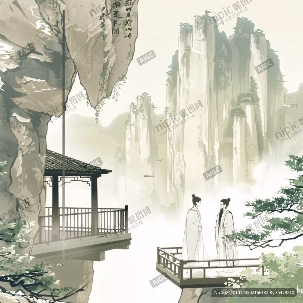醉翁亭插画