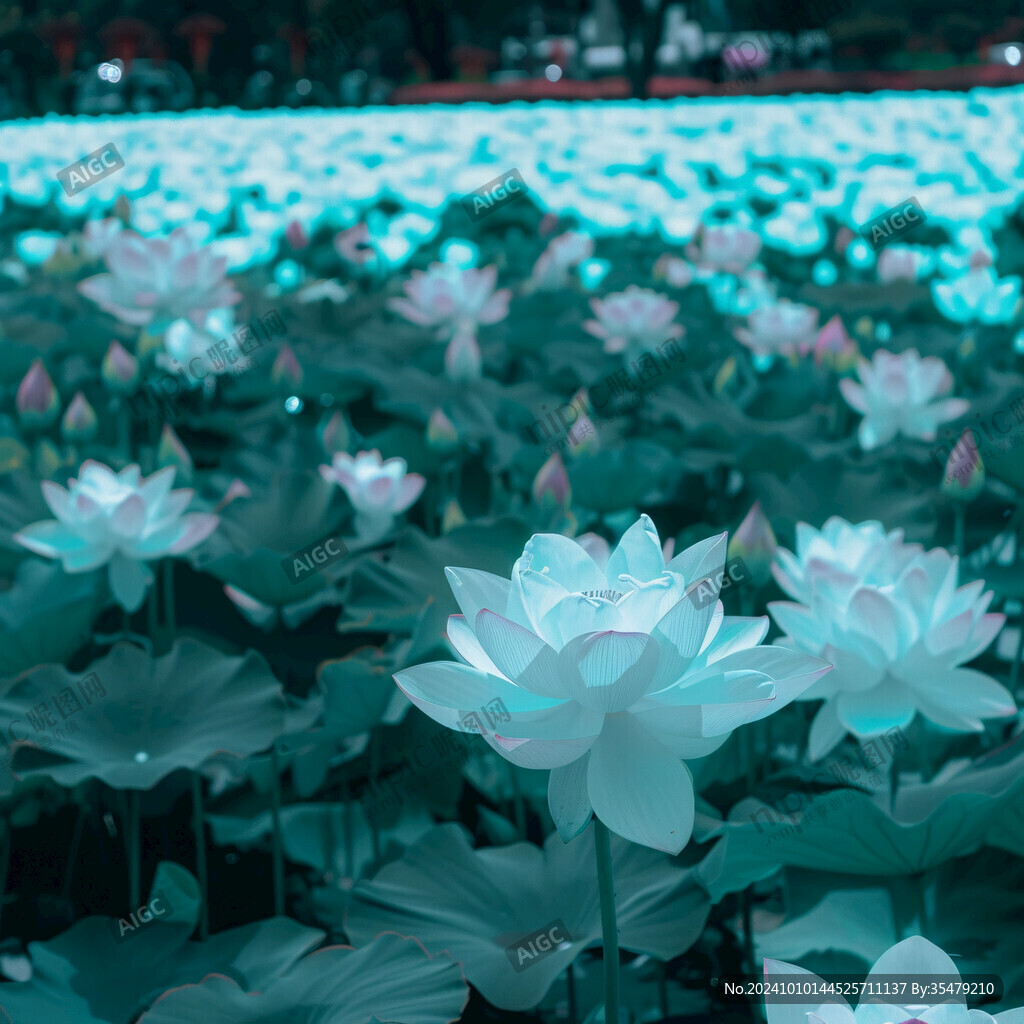 荷花灯景观