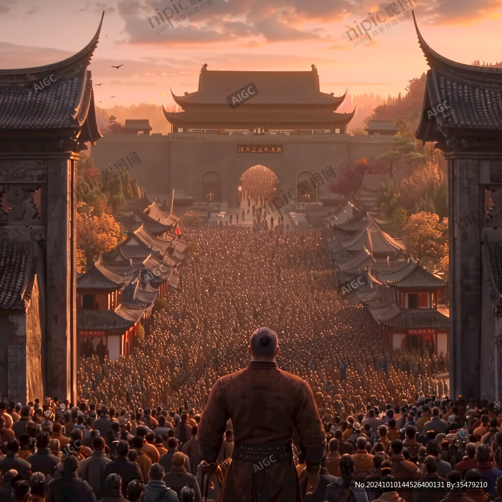 宏大寺庙场景
