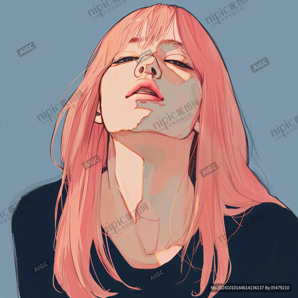 人物情绪插画