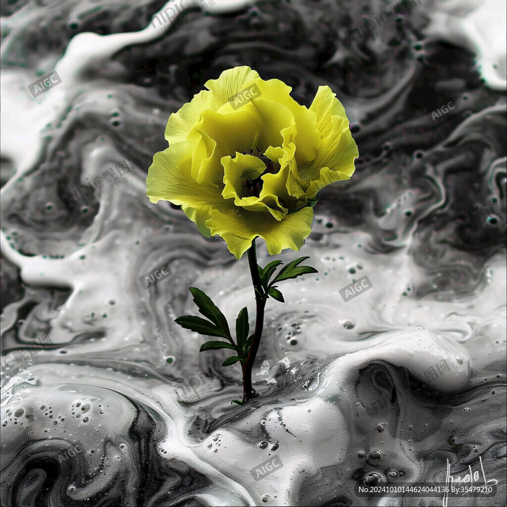 液态流体花纹装饰画