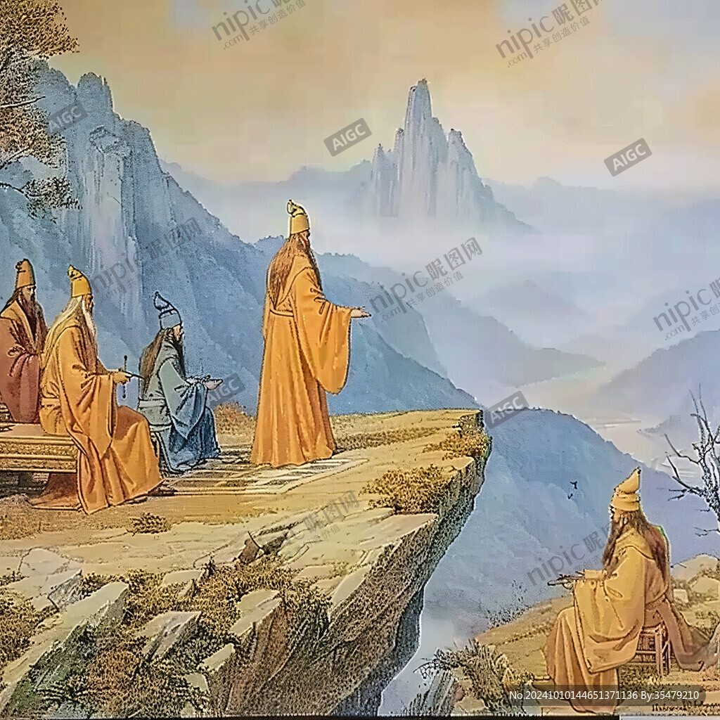 舌战群儒壁画