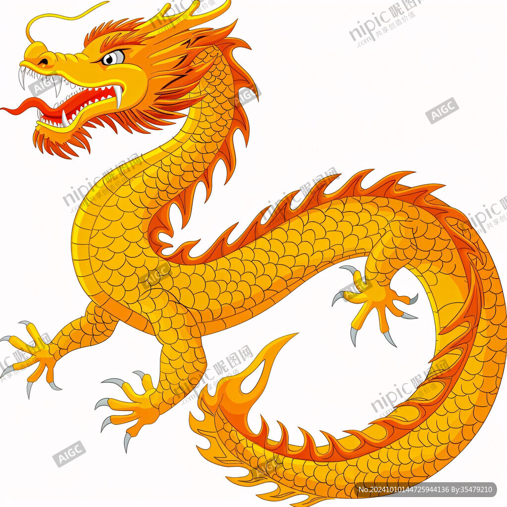 卡通龙中国龙