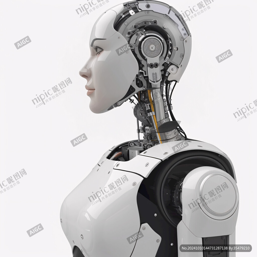 女机器人手绘