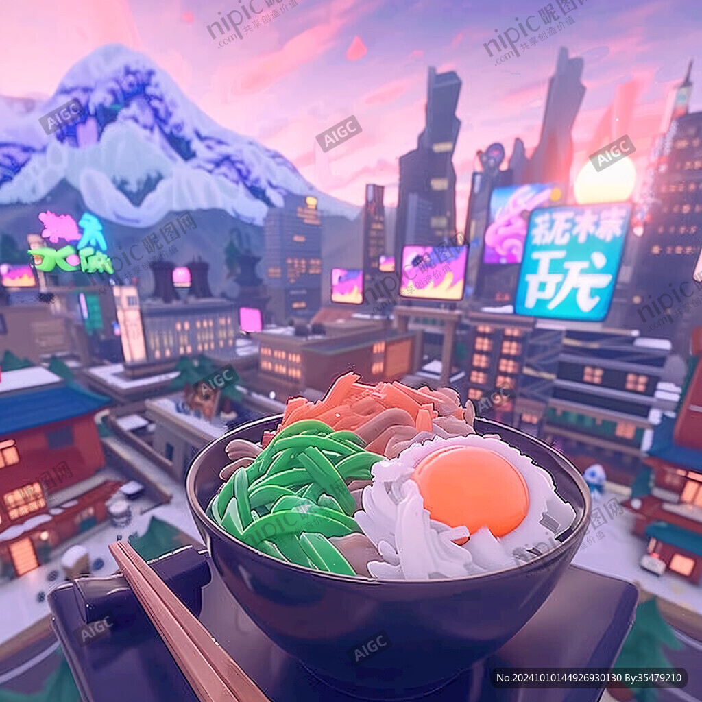 3d立体艺术城市场景