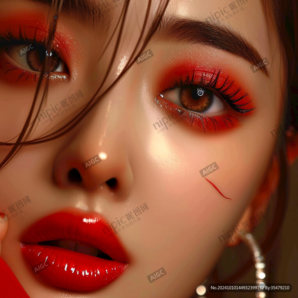 美妆少女美妆造型