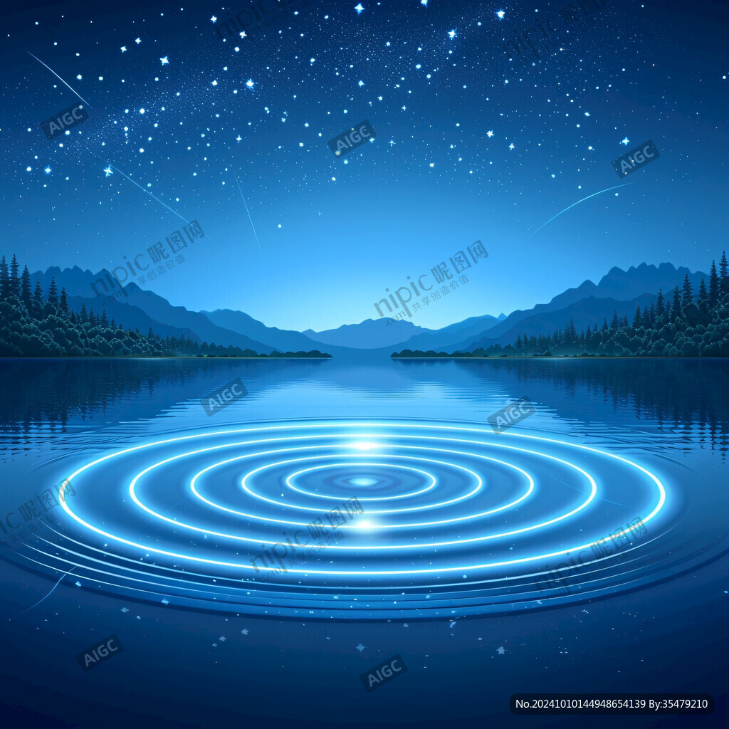 水面星光素材