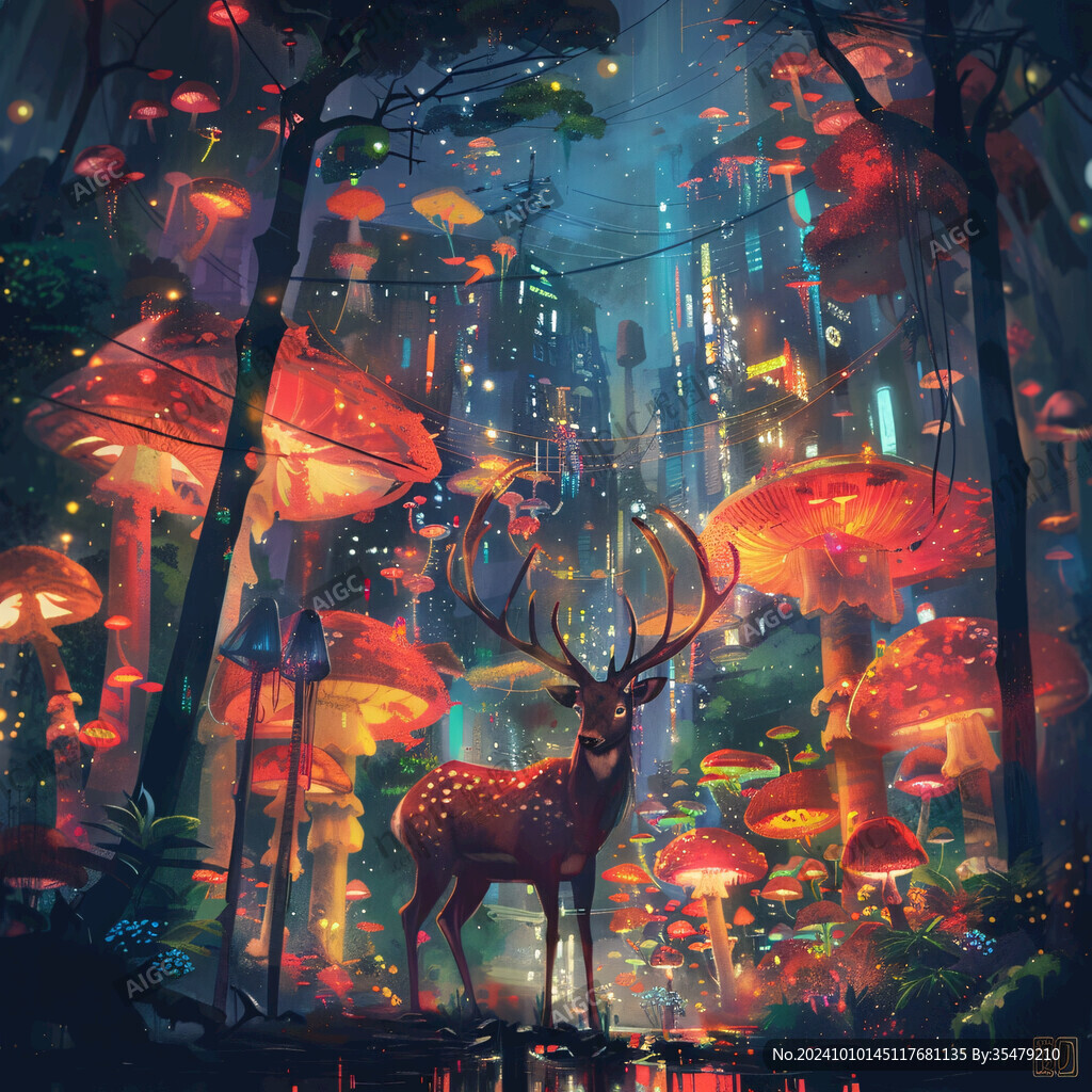 魔法森林插画