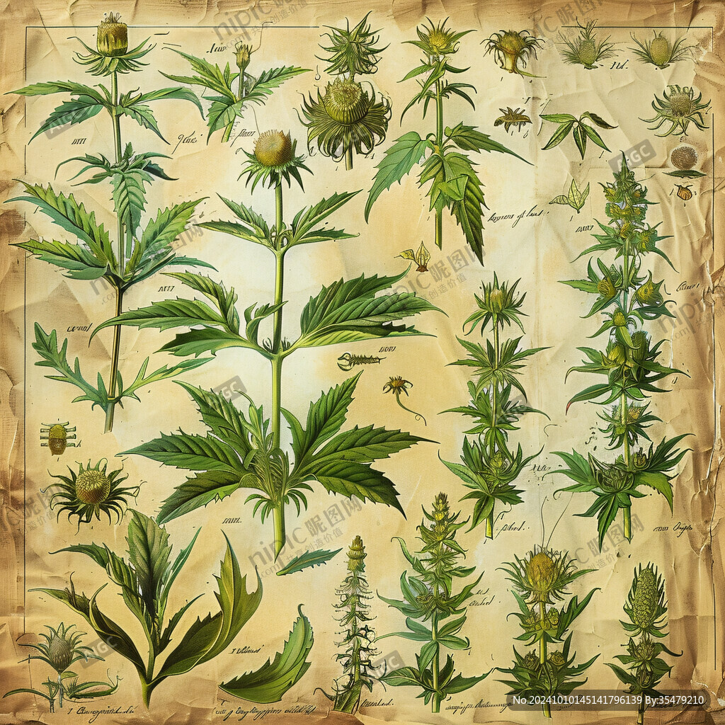 大麻花插画