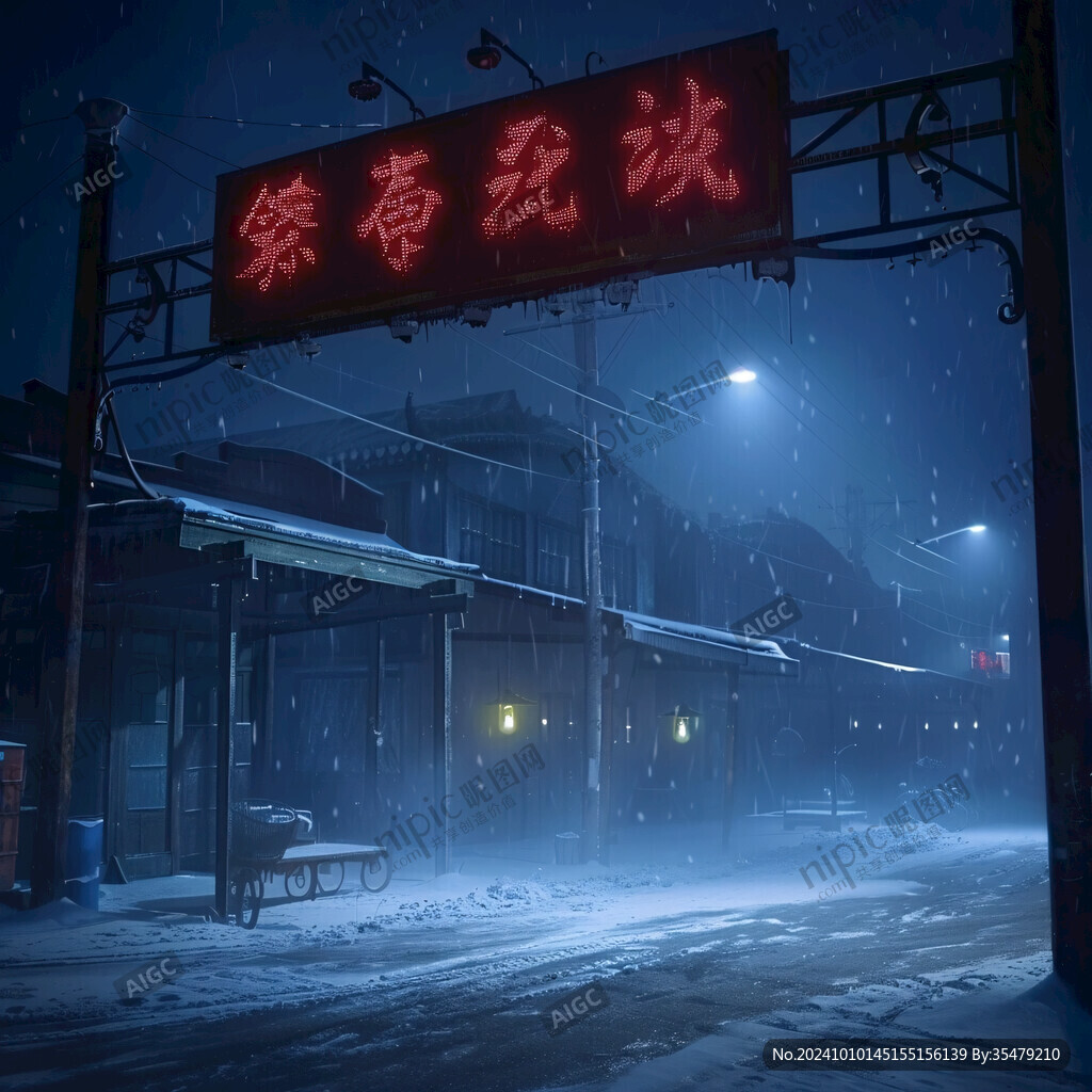 人造飘雪夜