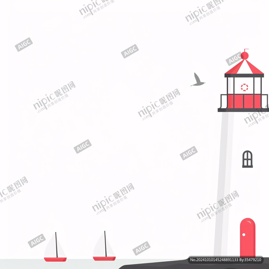 防洪纪念塔插画