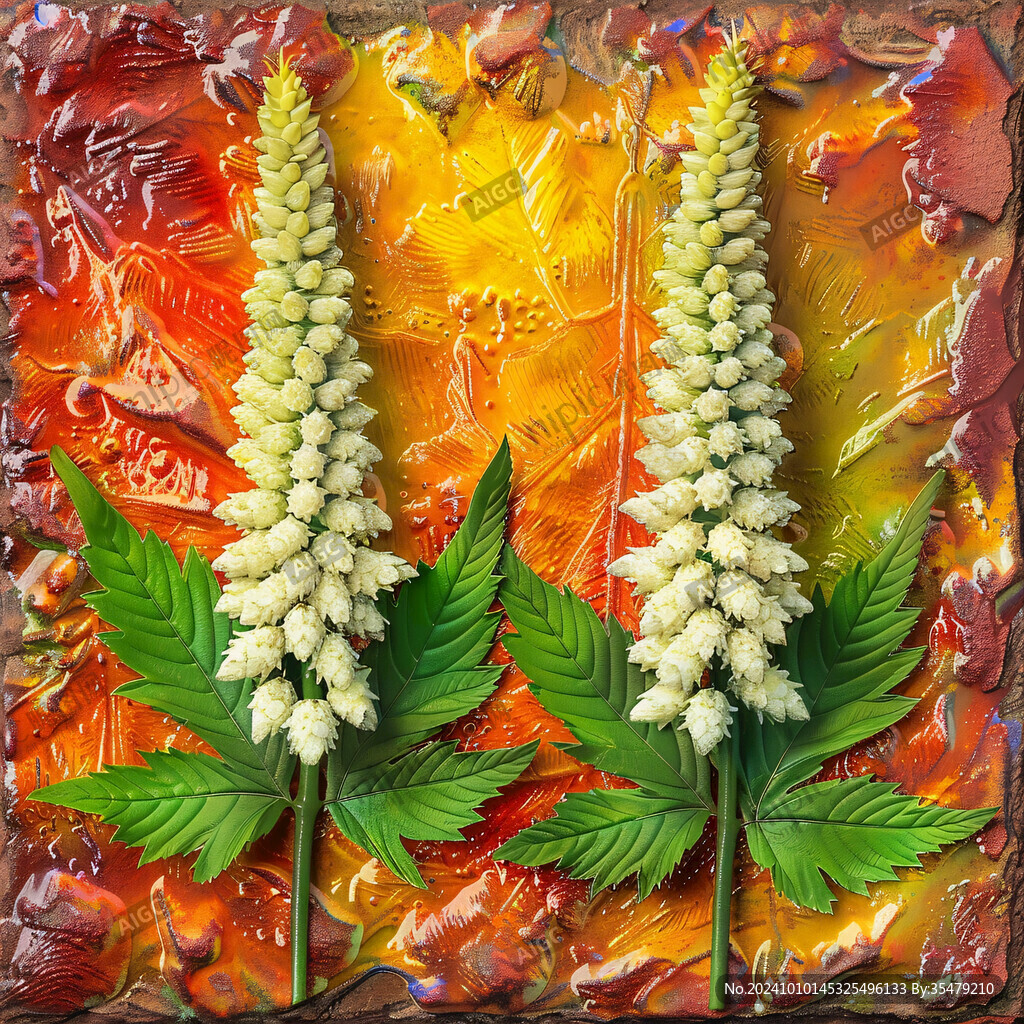 大麻花插画