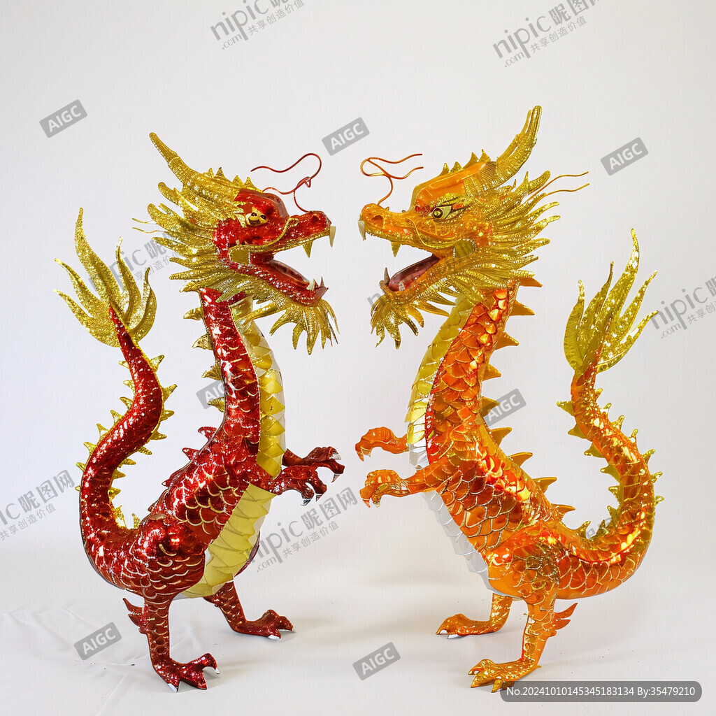 龙年美陈装饰摆件