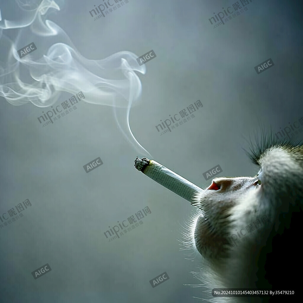 抽雪茄的猫