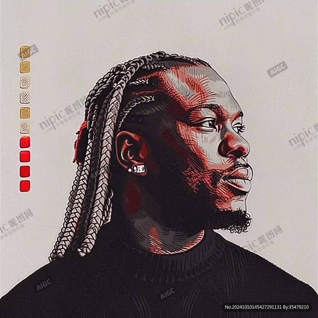 黑人插画
