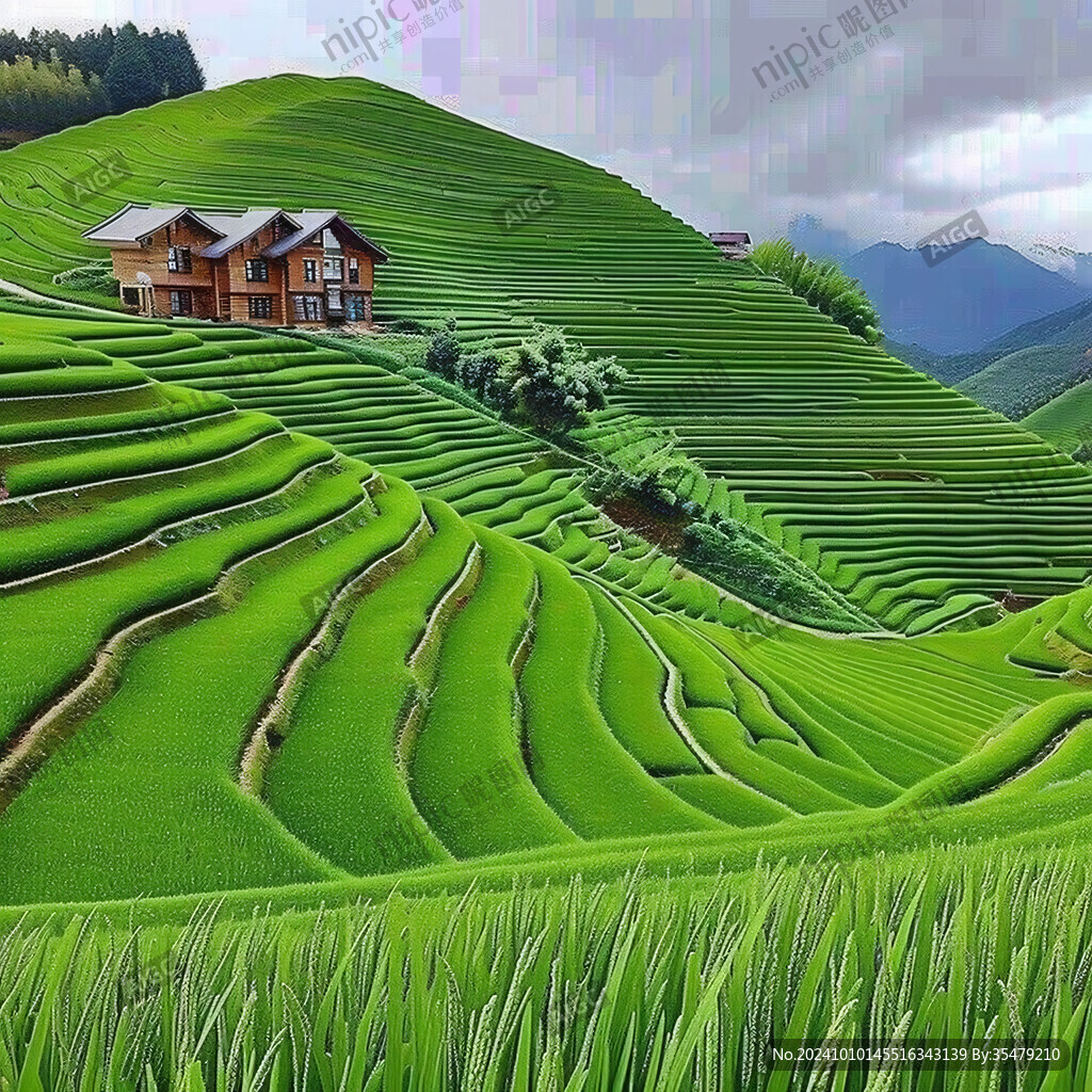 龙胜梯田风格