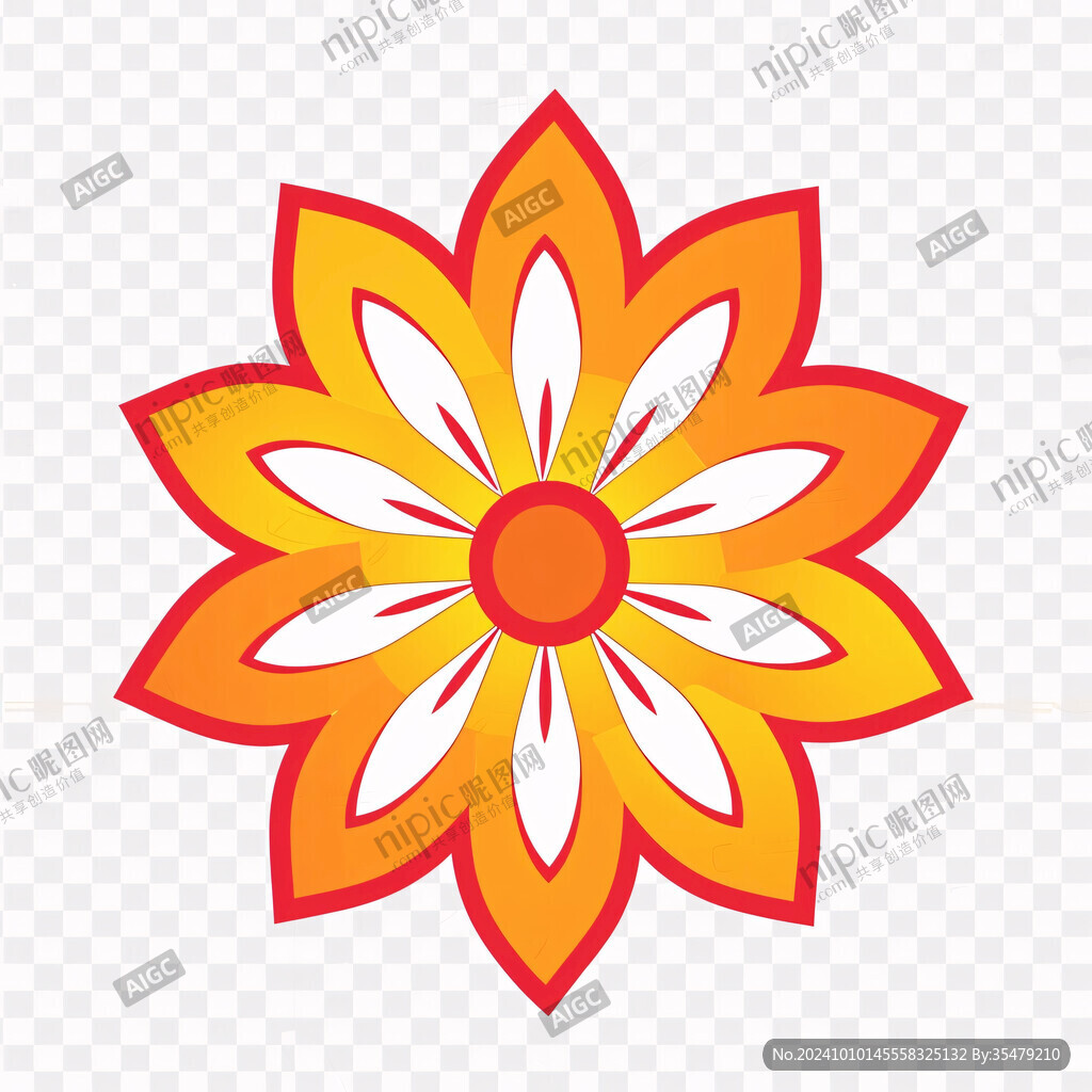 小花花卡通标志