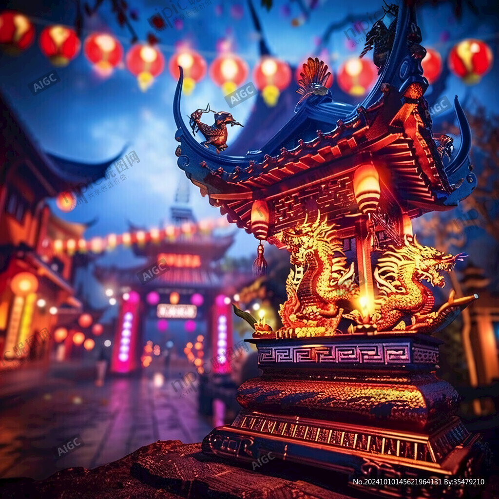 中国风夜景