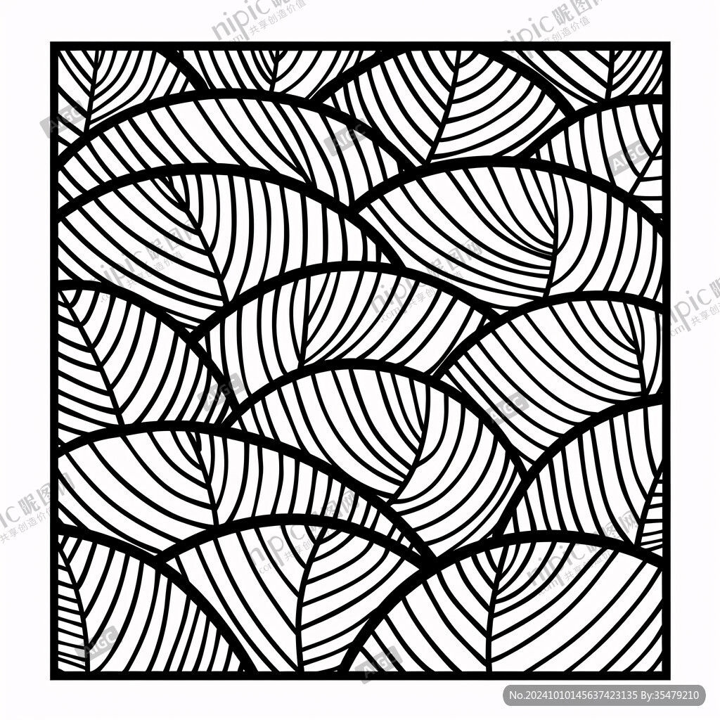 屏风线条装饰画