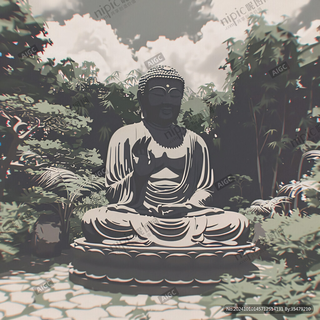 和尚雕塑景观