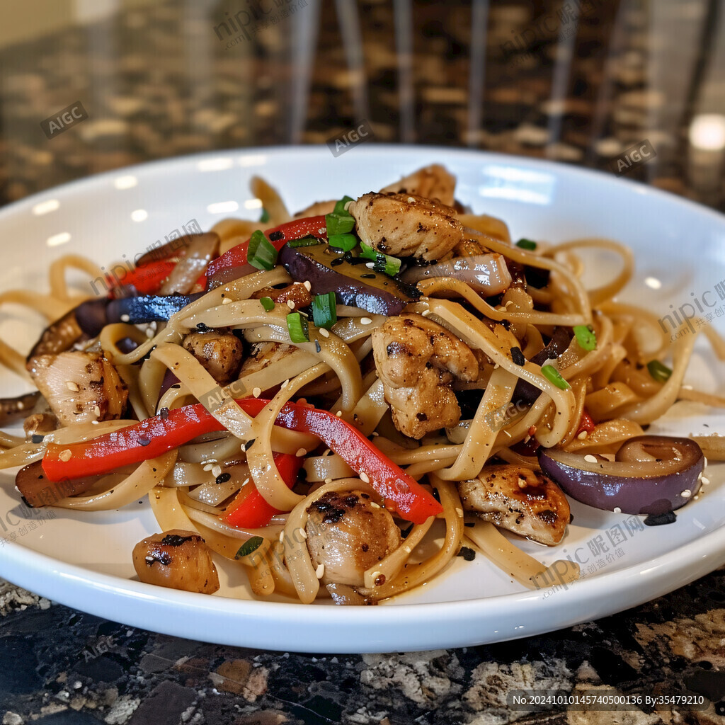 鸡枞菌烤鸡意面