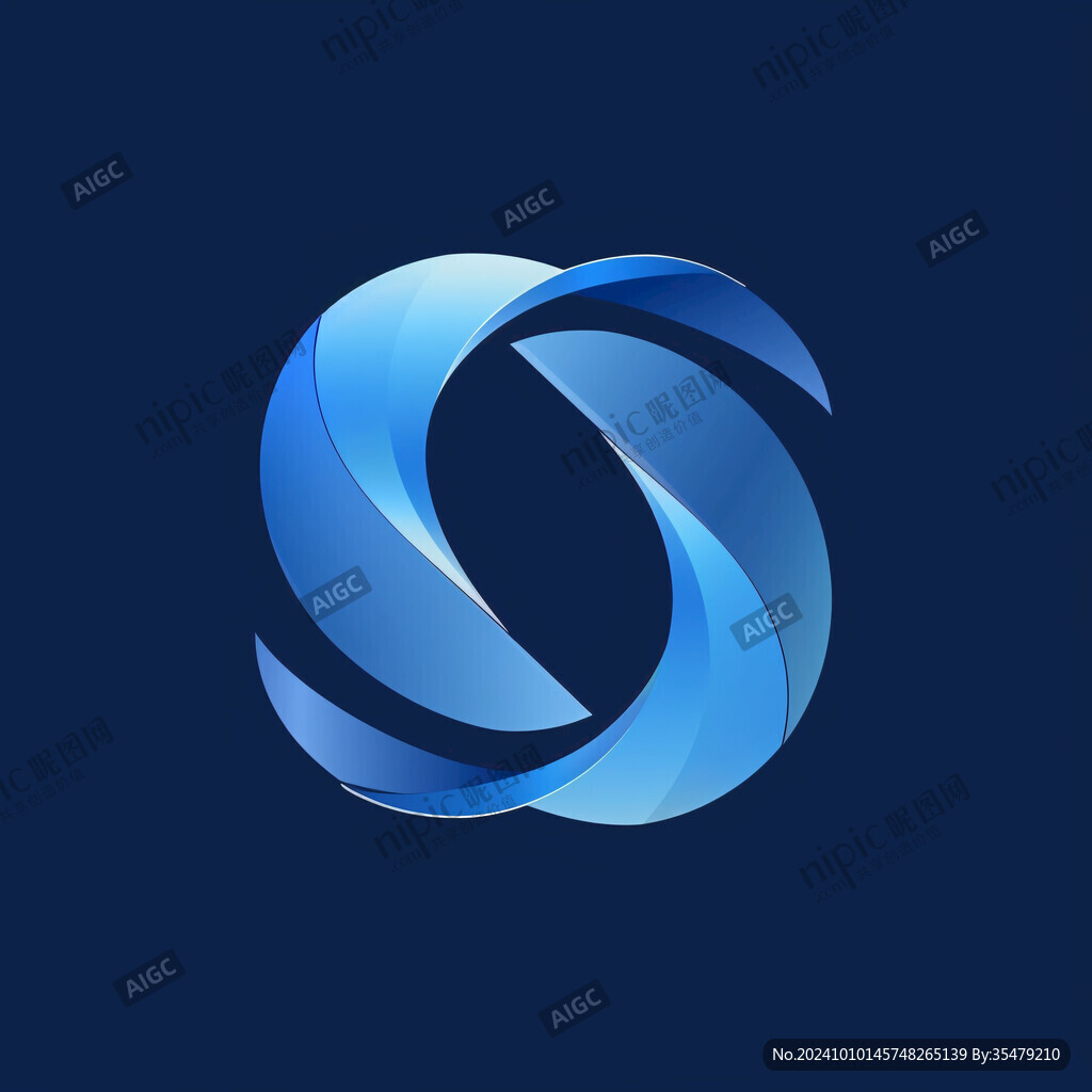 蓝色旋转logo