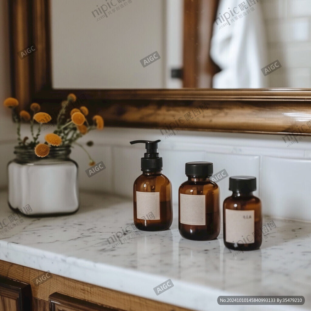 洗脸池台盆香水摆设