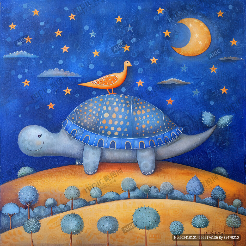 梦幻夜晚立体画