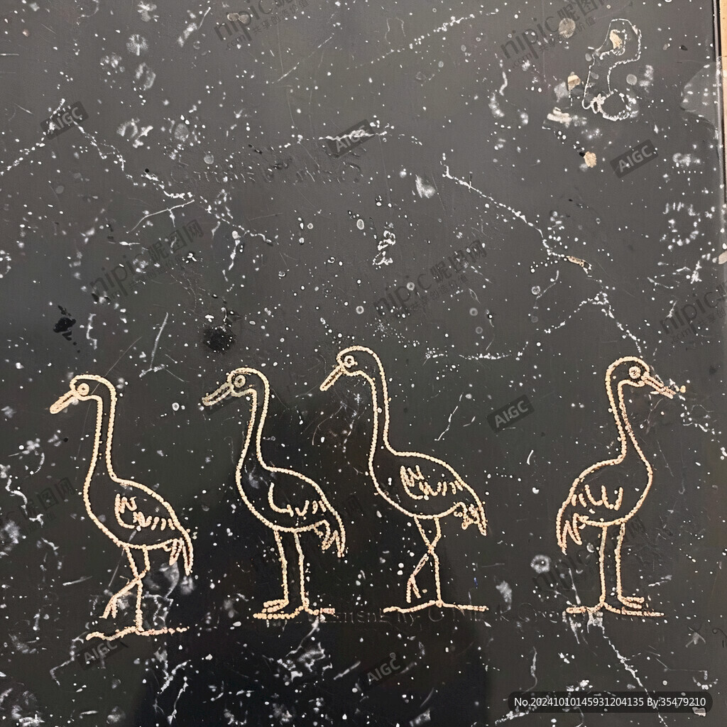 星空地板画涂鸦手绘