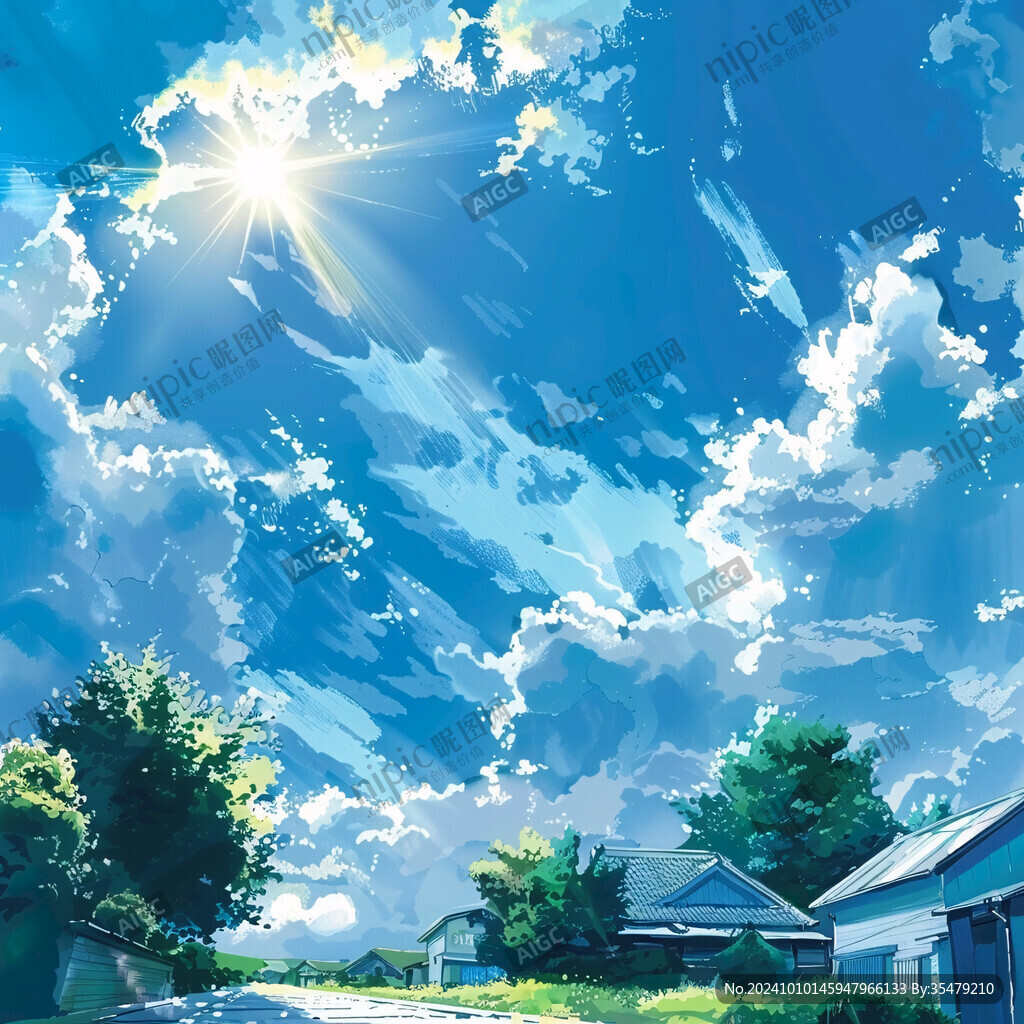 动漫天空素材