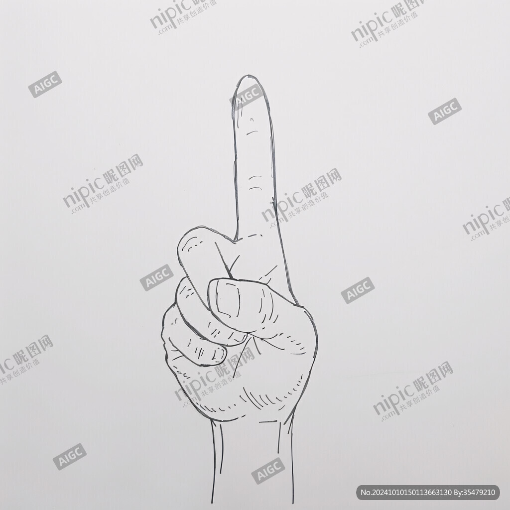 拳头简笔画